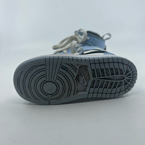 Nike Air Jordan 1 Toddler Sneaker 8C Mid Ice Blue Black Sail 644507-401 Kid Shoe - Picture 6 of 6